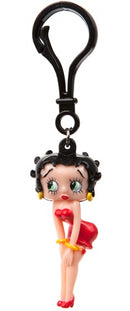 sleutelhanger Betty Boop 11 cm zwart/rood