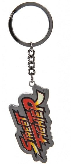 sleutelhanger Street Fighter V staal 11 cm zwart