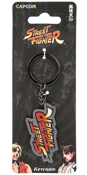 sleutelhanger Street Fighter V staal 11 cm zwart