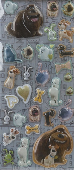 stickers 3D The Secret Life of Pets 30 stuks