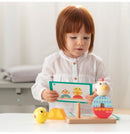 houten stapelspel: stapel en draai