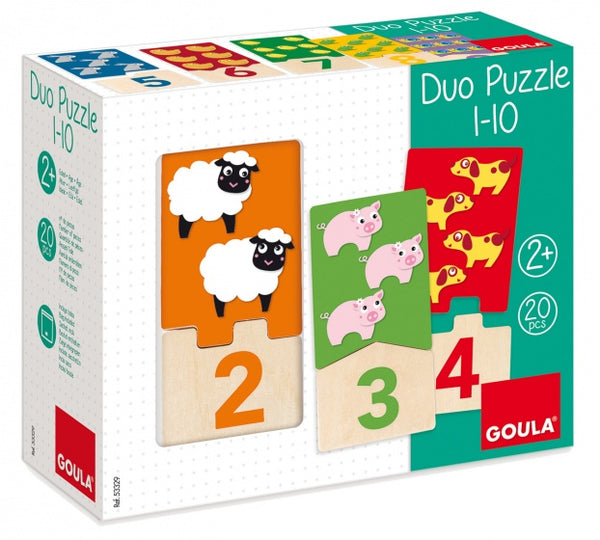 leerpuzzel tellen 1-10 20 stukjes