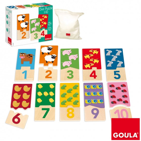 leerpuzzel tellen 1-10 20 stukjes