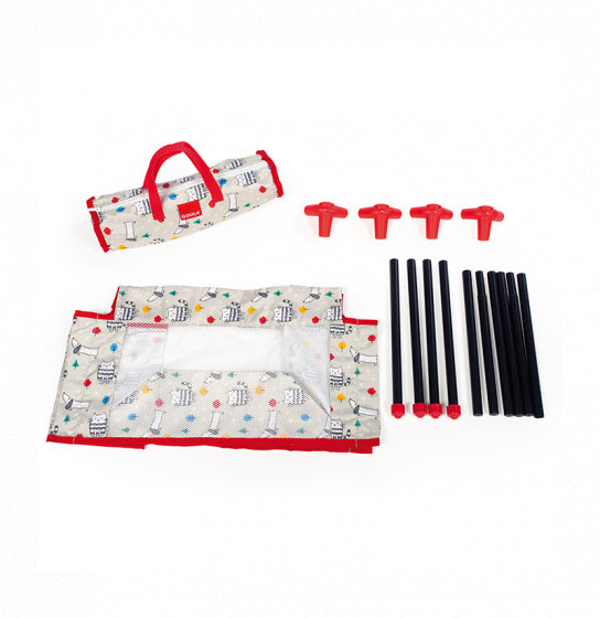poppenbedje Cats & Dogs 52 x 28 x 32 cm rood