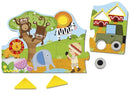 vormenpuzzel Safari junior hout 13 stukjes