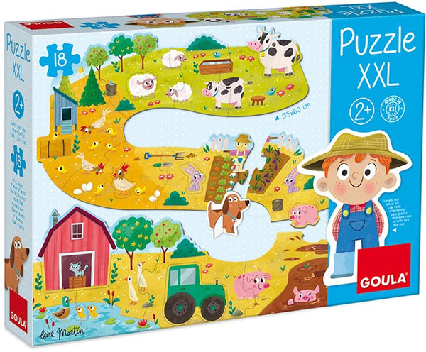 vormenpuzzel Boerderij junior hout 17 stukjes