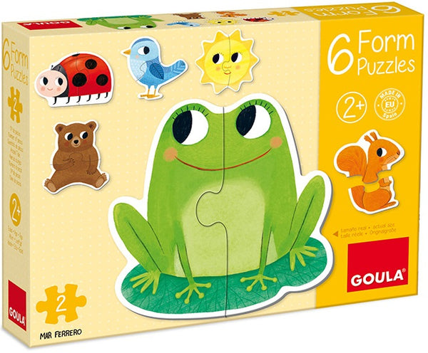vormenpuzzel Dieren junior hout 12 stukjes