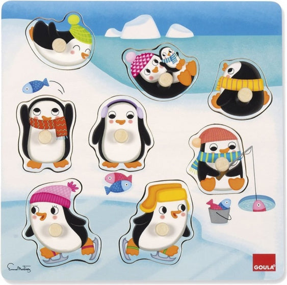vormenpuzzel Pinguïns junior hour 8 stukjes