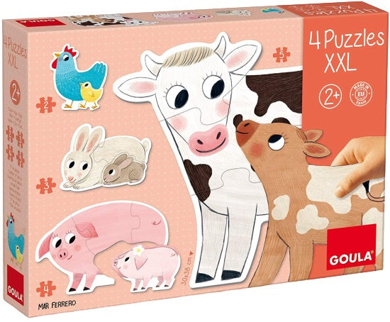 vormpuzzel Dieren XXL junior karton 14-delig