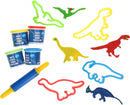 kleiset dinosaurus Dough Tastic 9-delig