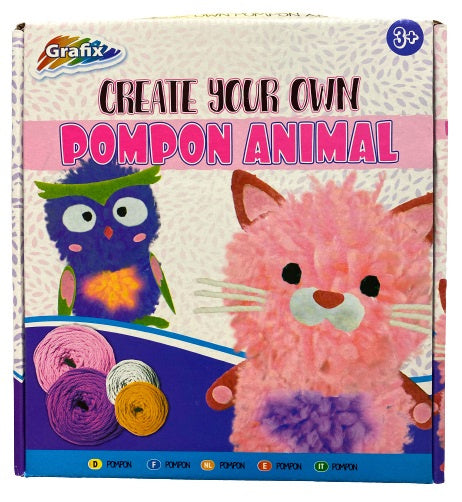 knutselset pompon dier junior wol