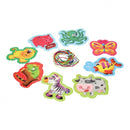 rijgblokken dieren 8 stuks