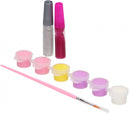 spaarpot Paint your own Unicorn gips wit/roze 10-delig