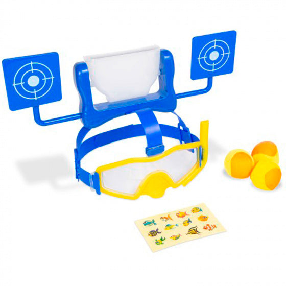 waterspeelgoed Scuba Splash junior blauw/geel 5-delig