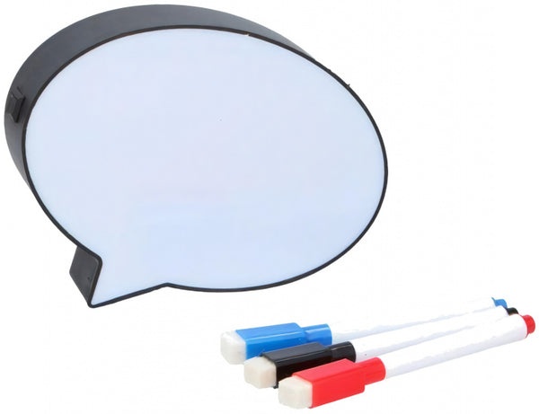 lightbox spraakballon 15 cm zwart/wit