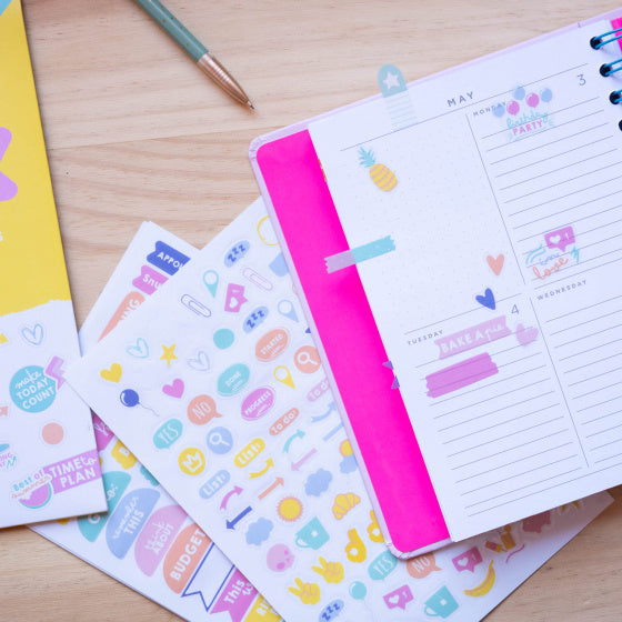 agendastickers 13 x 5 cm vinyl 260 stuks