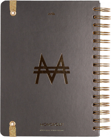 bullet journal A5 ringband zwart/goud 90 pagina's