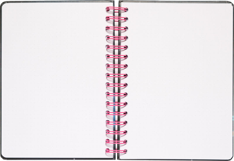 bullet journal Rick & Morty A5 ringband zwart/roze