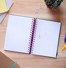 bullet journal Rick & Morty A5 ringband zwart/roze