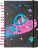 bullet journal Rick & Morty A5 ringband zwart/roze