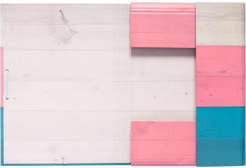 elasto-/foldermap California A4 34 x 24 cm blauw/roze