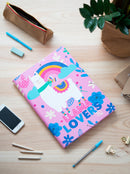 elasto-/foldermap Llama Lovers A4 34 x 24 cm roze