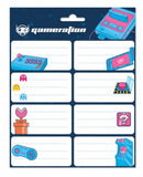 etiketten Gameration zelfklevend wit/blauw 16 stuks