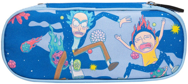 etui Rick & Morty junior 23 x 10 cm polyester blauw
