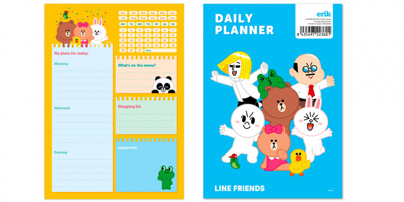 familieplanner Friends A5 papier geel 54 vellen