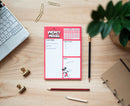 familieplanner Mickey Mouse A5 papier rood 54 vellen