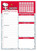familieplanner Snoopy A5 papier rood/wit 54 vellen