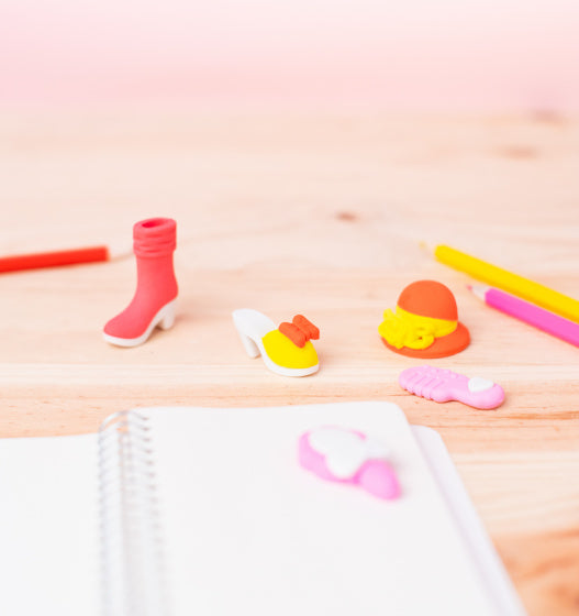 gummen Beauty meisjes rubber roze 5 stuks