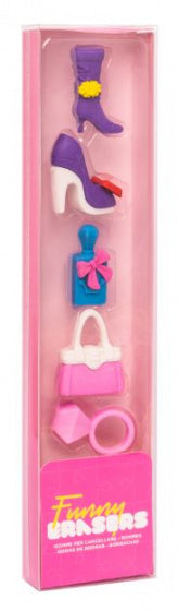 gummen Girls meisjes rubber paars/roze 5 stuks