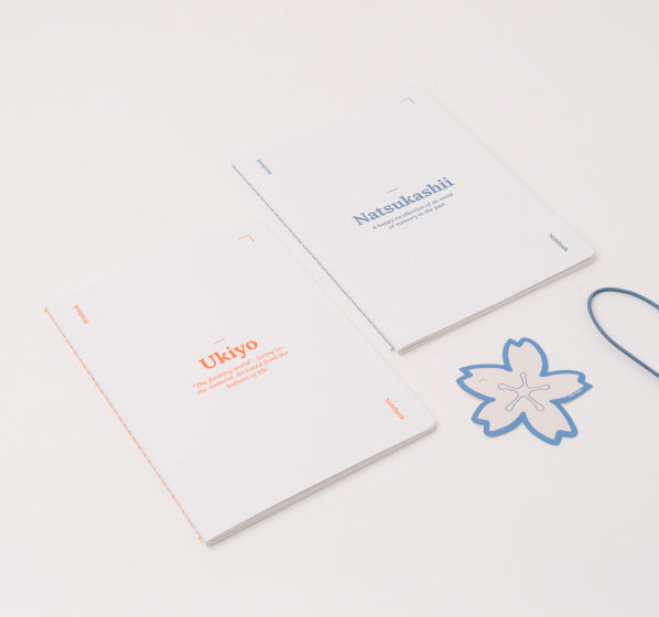 notitieboek Natsukashii A5 gelinieerd wit 2 stuks