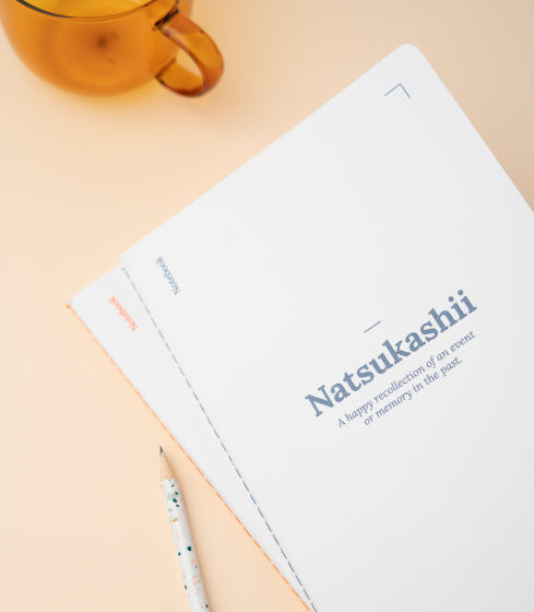 notitieboek Natsukashii A5 gelinieerd wit 2 stuks