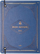 bullet journal A5 hardcover imitatieleer blauw/goud