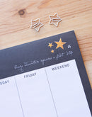 scheurkalender Glitter Gold A3 zwart 54 pagina's