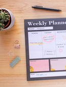 scheurkalender Glitter Gold A3 zwart 54 pagina's