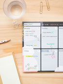 scheurkalender Glitter Gold A4 zwart 54 pagina's