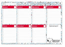 scheurkalender Snoopy A4 lichtblauw 54 pagina's