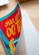 schrijfblok Gameration A4 ringband geruit blauw