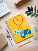 schrijfblok Gameration geruit 5 mm  A4 papier geel