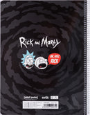 schrijfblok Rick & Morty geruit 5 mm A4 papier zwart