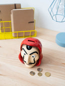 spaarpot La Casa De Papel 12,6 x 11 cm keramiek rood