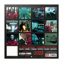 wandkalender 2022 Casa De Papel 30 cm papier zwart