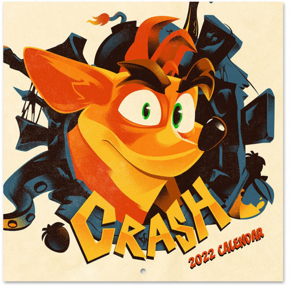 wandkalender 2022 Crash junior 30 x 30 cm oranje
