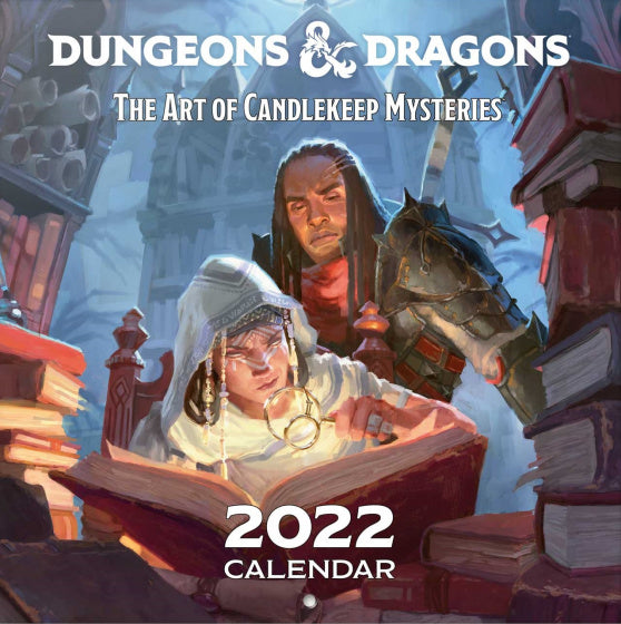 wandkalender 2022 D&D 30 x 30 cm papier blauw