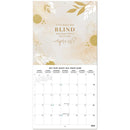 wandkalender 2022 Gold Dreams 30 x 30 cm blauw