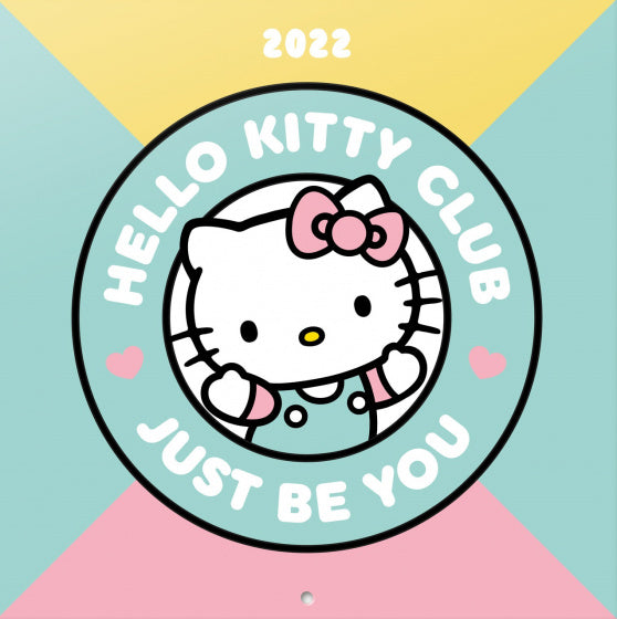 wandkalender 2022 Hello Kitty 30 cm papier groen