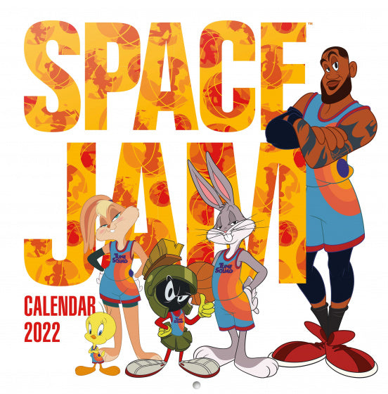 wandkalender 2022 Space Jam junior 30 x 30 cm wit